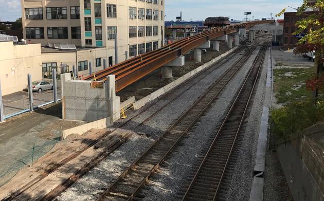 Flyover for Green Line Extension to Union Square
