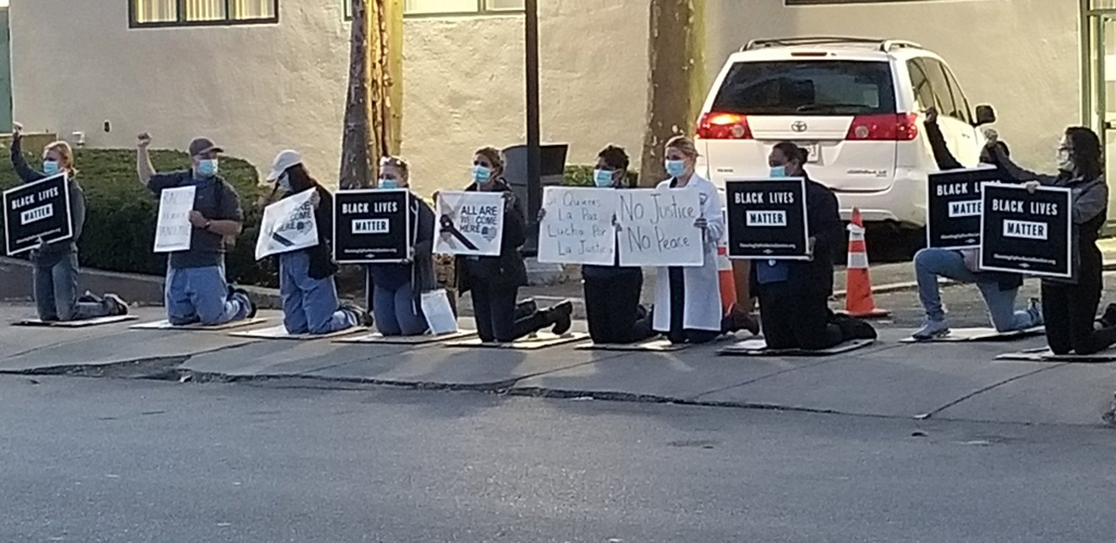 Brookside workers salute Black Lives Matter in Jamaica Plain