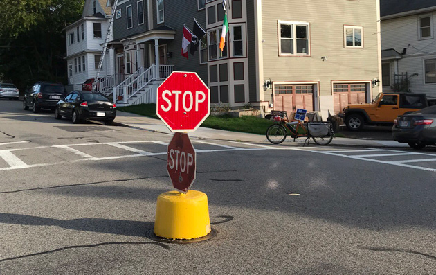 Double stop signs