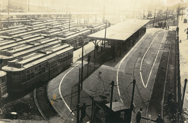 Lechemere station after its opening in 1922