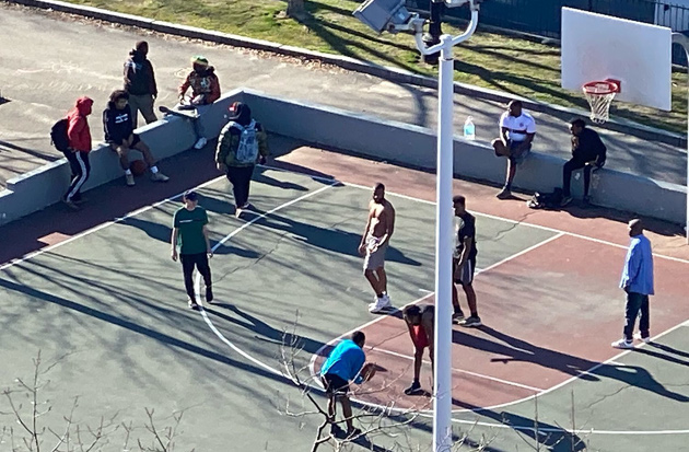 Basketball at Peters Park in the South End