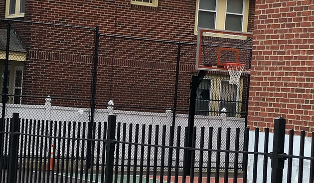 Sumner School basketball hoop