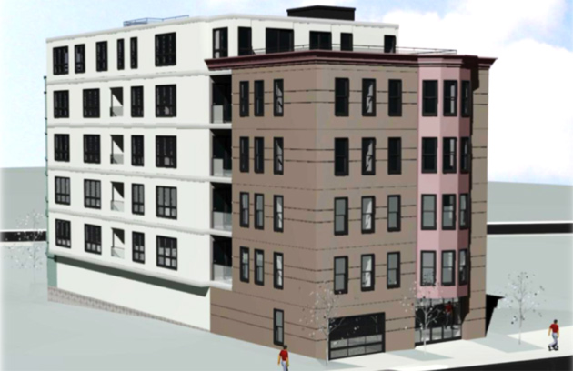 Rendering of proposed 44 Ellery St. in South Boston