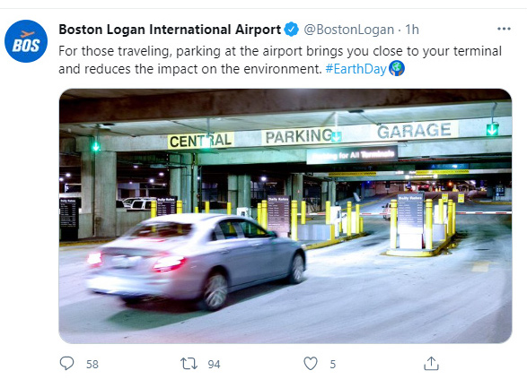 Logan parking tweet