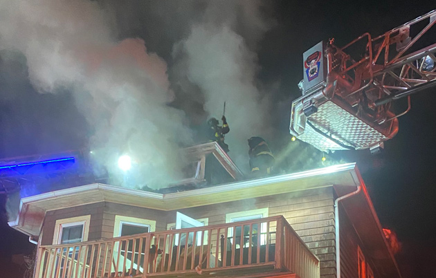 Firefighters at 17 Murray Hill Road fire