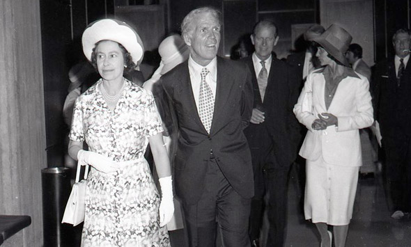Queen Elizabeth, Kevin White and Prince Philip