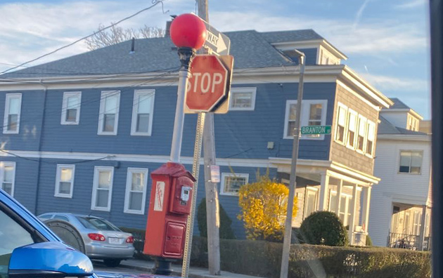 Fake stop sign