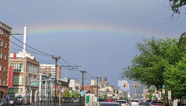 Rainbow over Kenmore Square