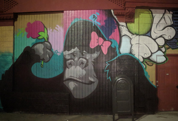 New mural in Allston shows gorilla