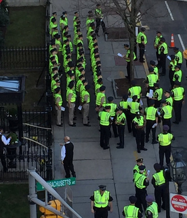 Boston cops assembled