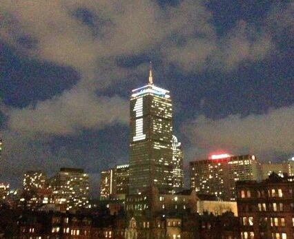 Prudential tower tonight
