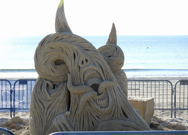 Sand sculpture at Revere Beach