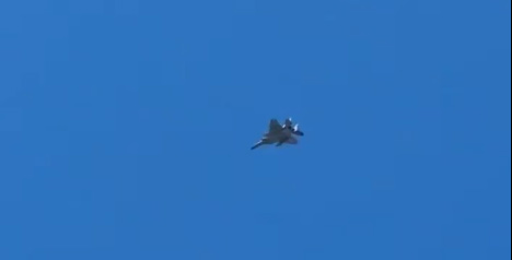 Fighter jet over South Bay