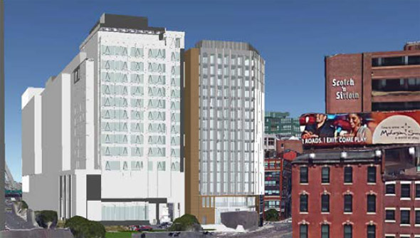 Proposed hotel at 88 N. Washington St. in Boston