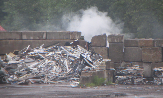 Fire anew at Readville scrapyard