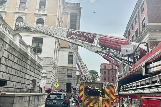 Boston firetruck at State House