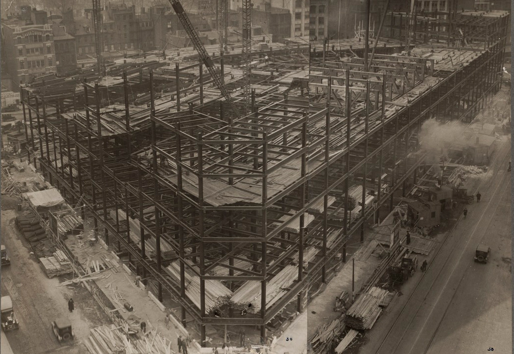Statler under construction in 1926