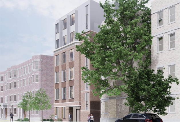 Rendering of proposed 112 Queensberry St.