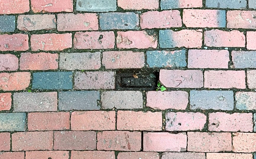Missing brick