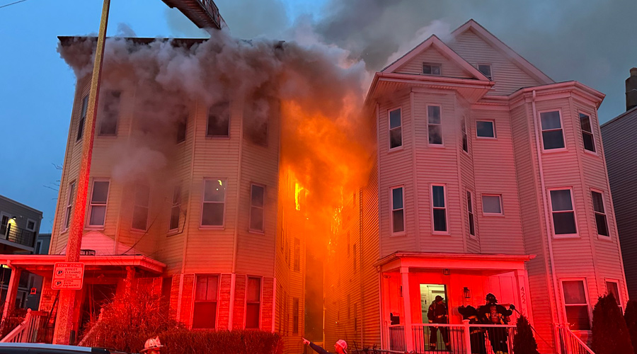 Bowdoin Street fire, photo by BFD