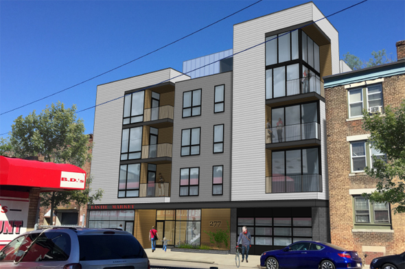 Architect's rendering of 277 Border St.