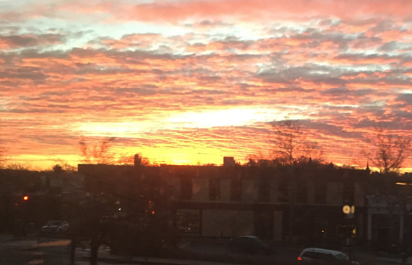 Sunrise from the Needham Line