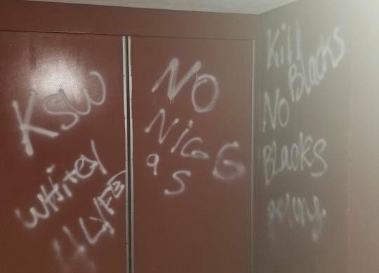Racist graffiti painted on Tynan School in South Boston
