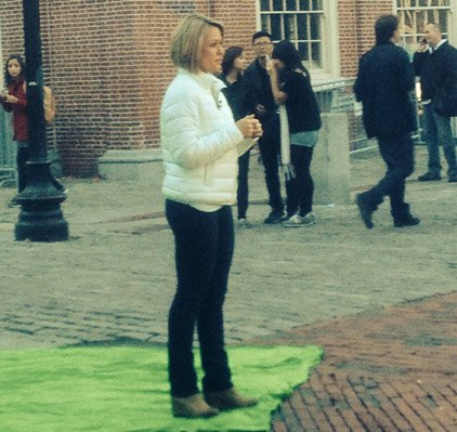 Dylan Dreyer at Faneuil Hall