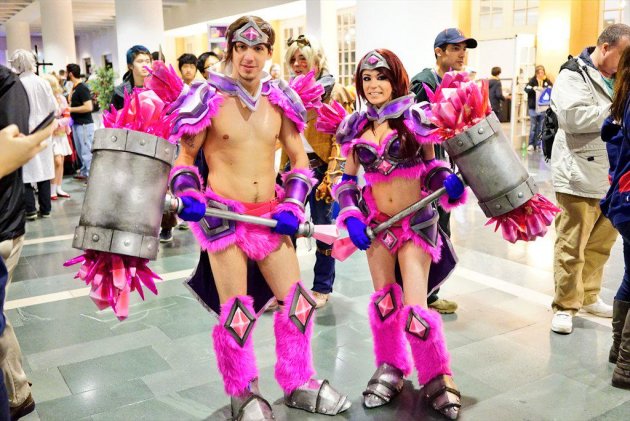 League of Legends cosplayers at the Prudential Center in Boston