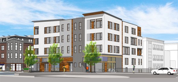 Proposed apartment building at Gree and Amory streets in Jamaica Plain