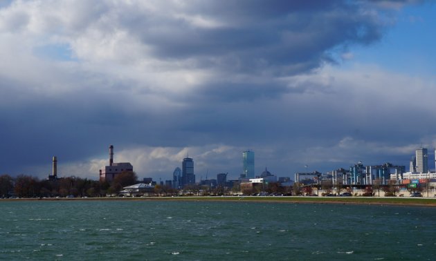 Storm over the Back Bay and South Boston