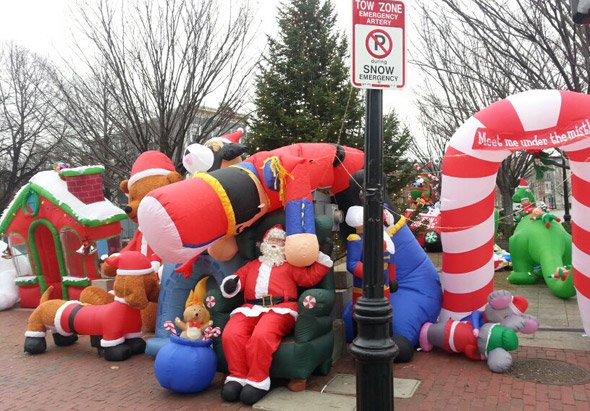Charlestown Santa Claus display