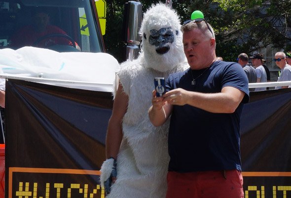Boston Yeti at the Dorchester Day parade