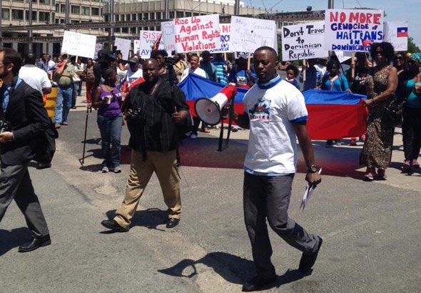 Haitian protest march that started in Government Center