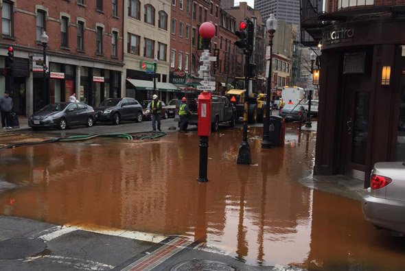 Flooded Hanover Street