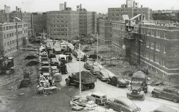 Construction in old Boston