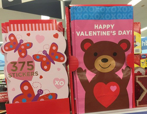 Valentine's Day stuff at West Roxbury drugstore