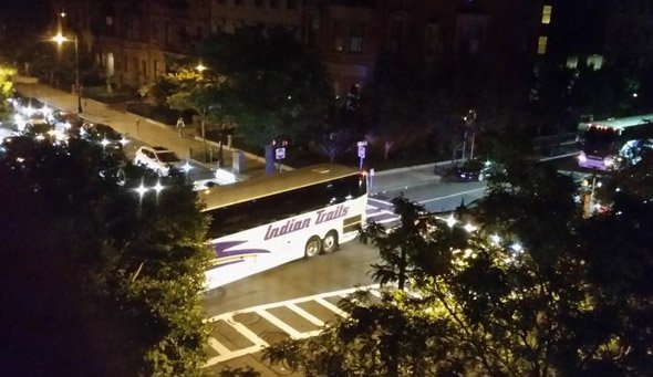 Buses backing up on Berkeley