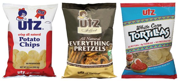 Bags of Utz products