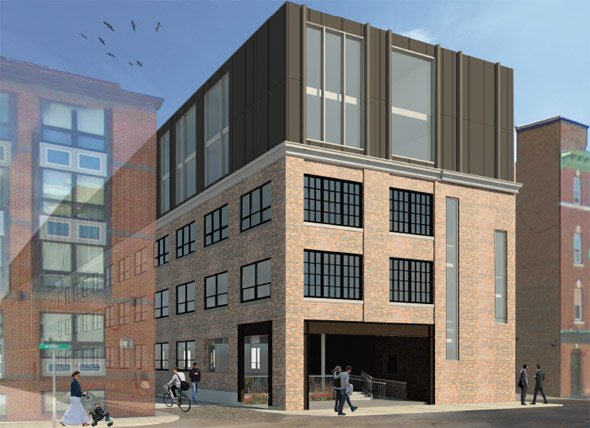 Architect's rendering of proposed 69 A St. building