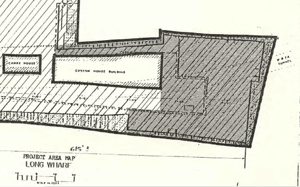 Map showing area covered by federal grant