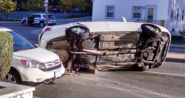 Bad crash on American Legion Highway in Boston