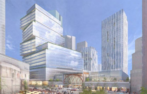 Proposed tower at Back Bay train station in Boston