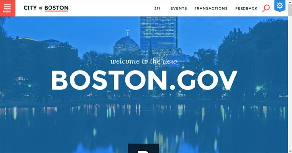 New City of Boston Web site