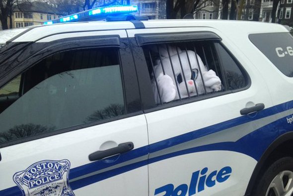 Easter Bunny behind bars in South Boston