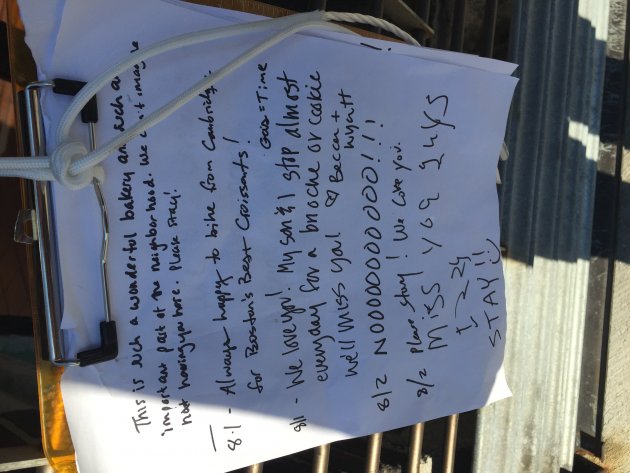 People bemoan loss of Canto 6 on pages posted at bakery