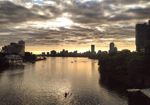 Sunrise over the Charles River