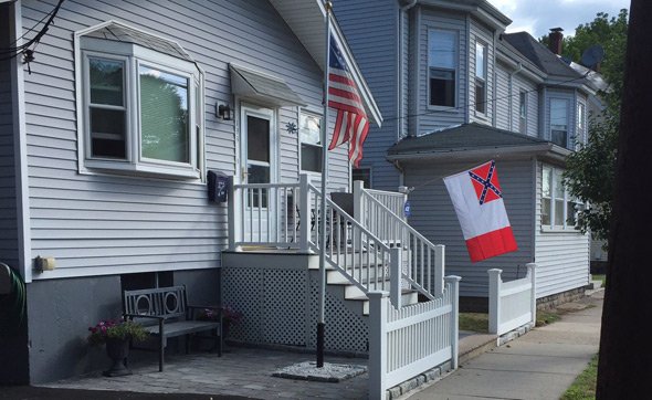 Confederate flag in Watertown