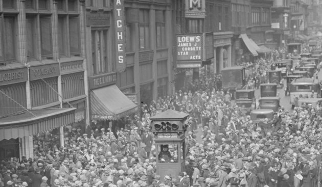 Washington Street in downtown Boston in 1921
