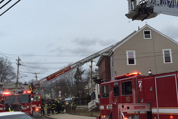 Fire at 175 Florence St. in Roslindale